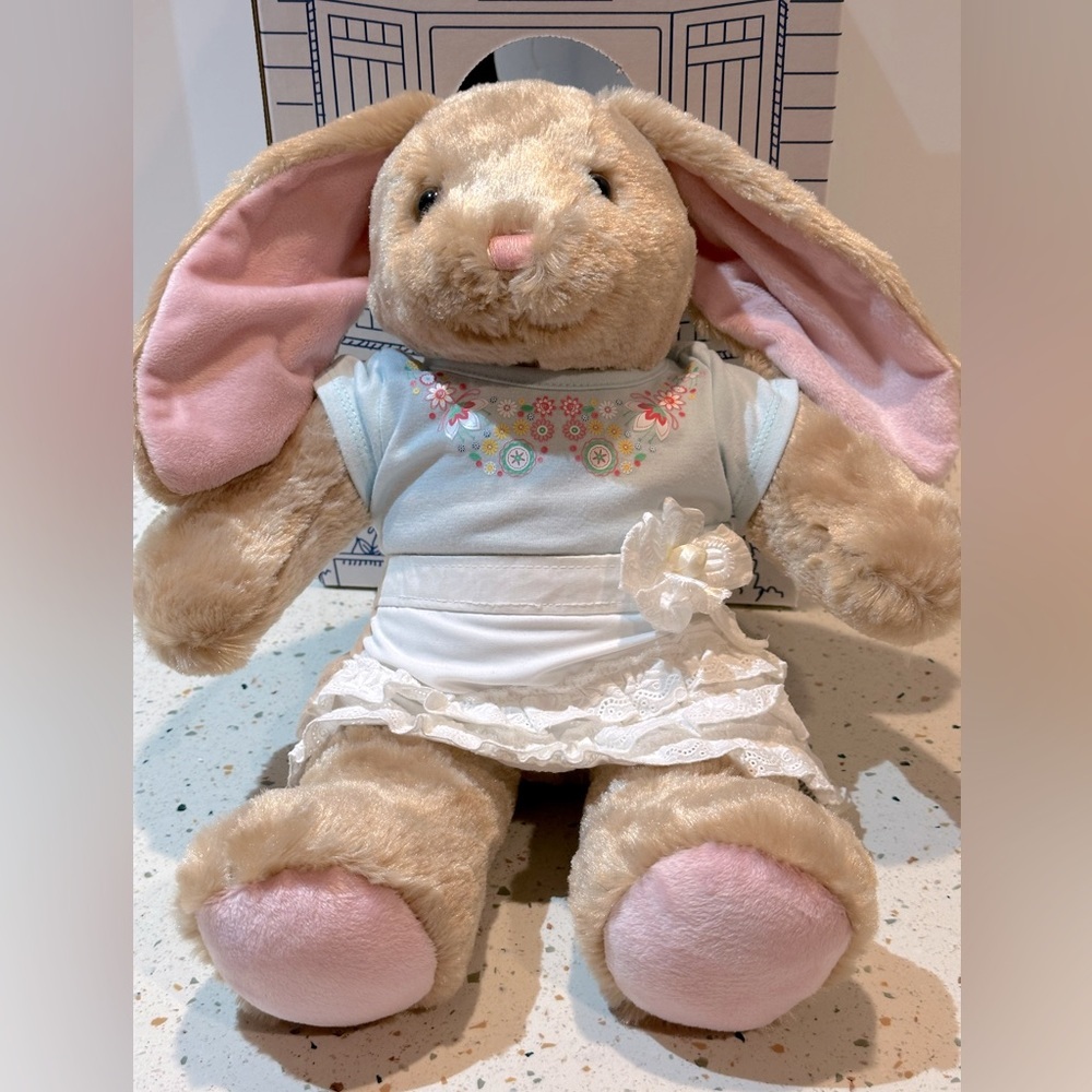 Build-A-Bear Light‎ Blue Top and White Lace Trimmed Skirt, Plush NOT Included